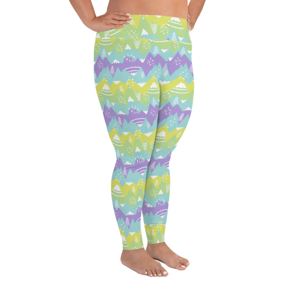 All-Over Print Plus Size Leggings - Image 4