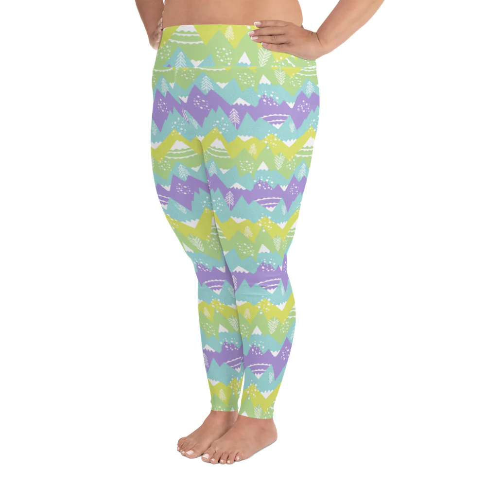 All-Over Print Plus Size Leggings - Image 5