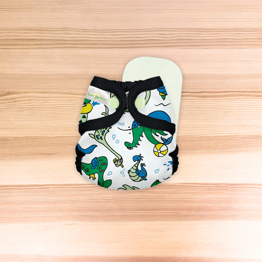 bumGenius Littles™ 2.0 - Newborn Cloth Diaper - The Doodles Collection SINGLES - Image 3
