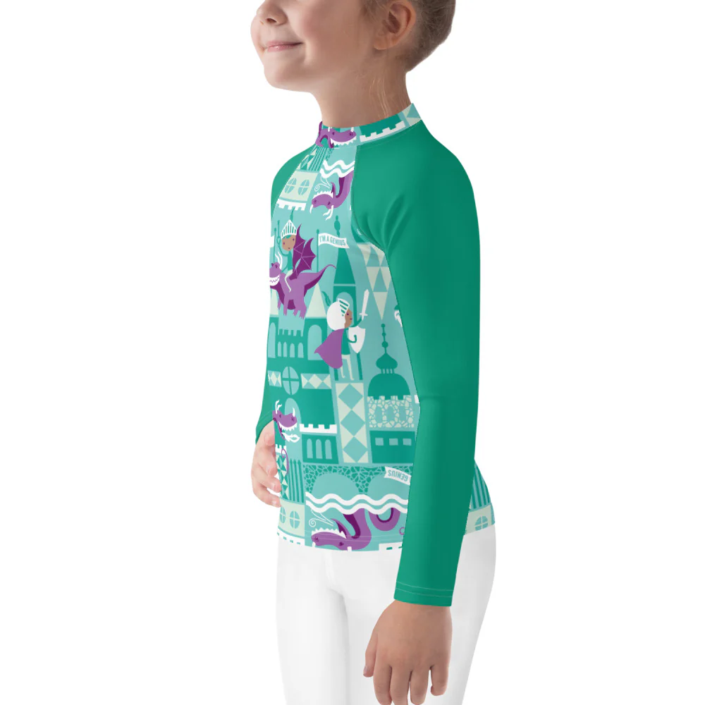 bumGenius Summer Swimwear Little Kid Rash Guard - Equiano - Image 3