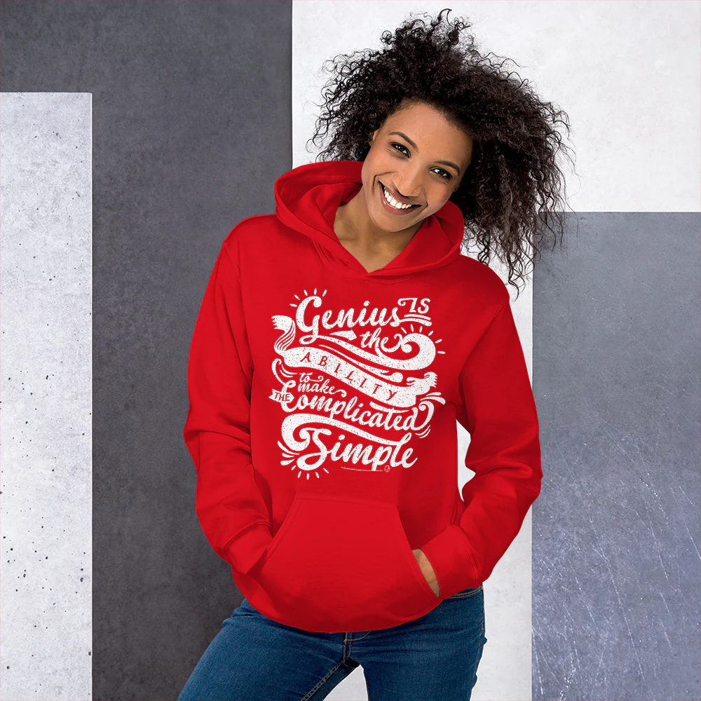 Genius Series Adult Hoodie - Defining Genius - Image 3