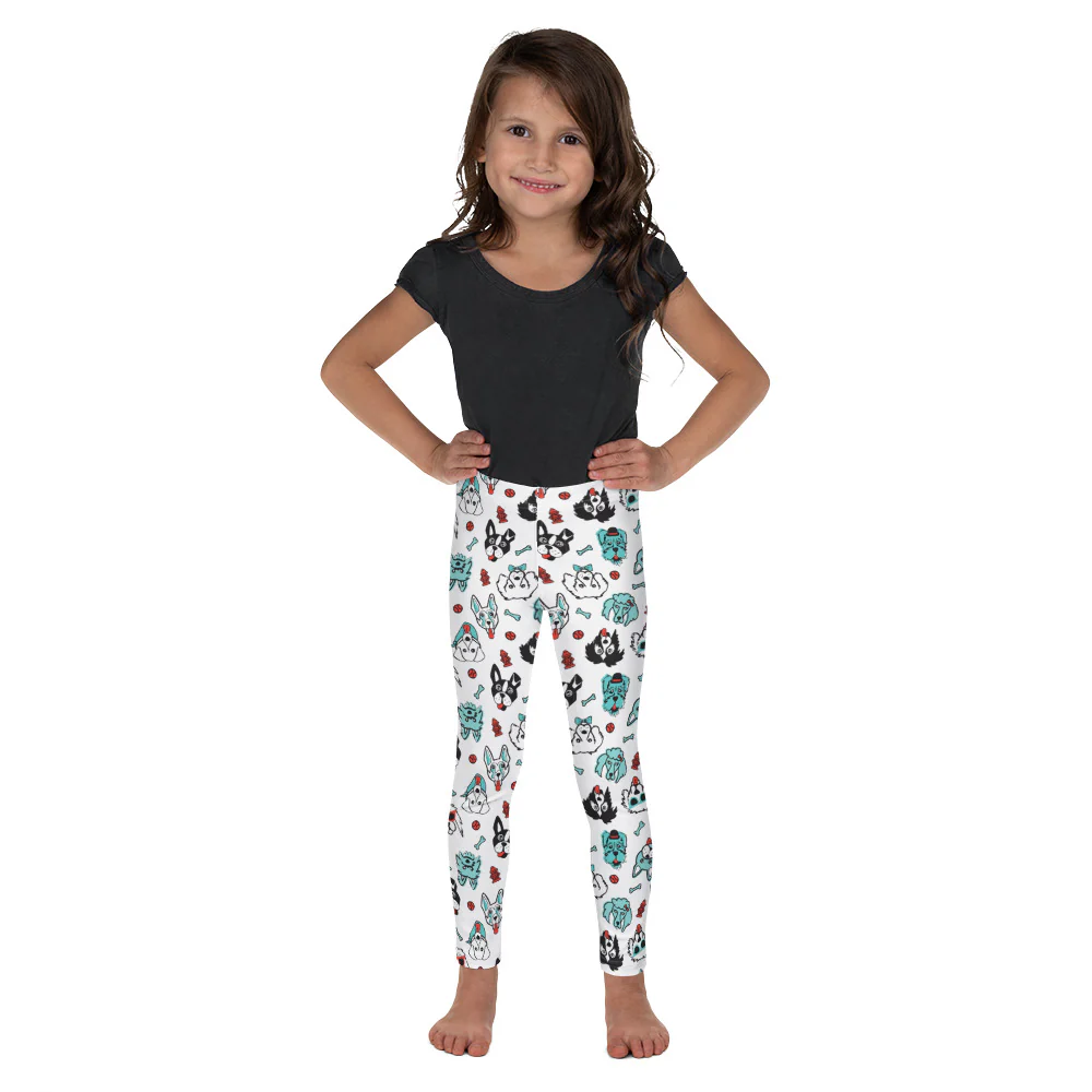 Doodles Collection Little Kid Leggings - Pawsome - Image 5